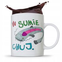 Kubek Śmieszny Zabawny W Sumie Ch*J Prezent Z Nadrukiem Ze Zdjęciem