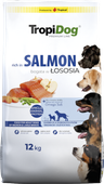 tropidog premium adult medium & large breeds łosoś z ryżem 12kg