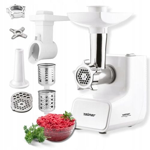 MASZYNKA DO MIELENIA MIĘSA ZELMER ZMM3512B SZATKOWNICA BIAŁA 1500W na Arena.pl