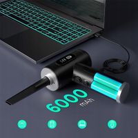 MINI MOCNY BEZPRZEWODOWY ODKURZACZ RĘCZNY 2w1 DO KLAWIATURY AUTA DOMU USB
