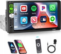 RADIO SAMOCHODOWE BLUETOOTH WYŚWIETLACZ 7"KAMERA COFANIA ZESTAW UNIWERSALNY