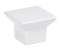 Gałka meblowa Schwinn 2324 Rozstaw w mm - 16, Kolor pokrycia - Biały półmat lakier