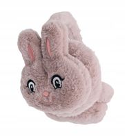 Mięciutkie pluszowe nauszniki Zajączek pudrowy róż