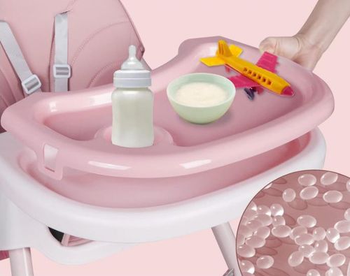 Krzesełko do karmienia tapicerowane dla dzieci róż na Arena.pl