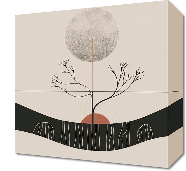 Obraz 30x30cm Zimowy Księżyc zdjęcie 1