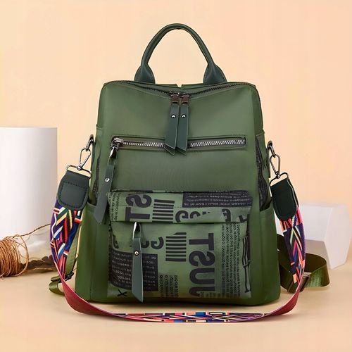 PLECAK DAMSKI MIEJSKI TORBA TOREBKA ZIELONY 2W1 na Arena.pl