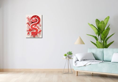 Obraz 40x60cm Czerwony Smok na Arena.pl