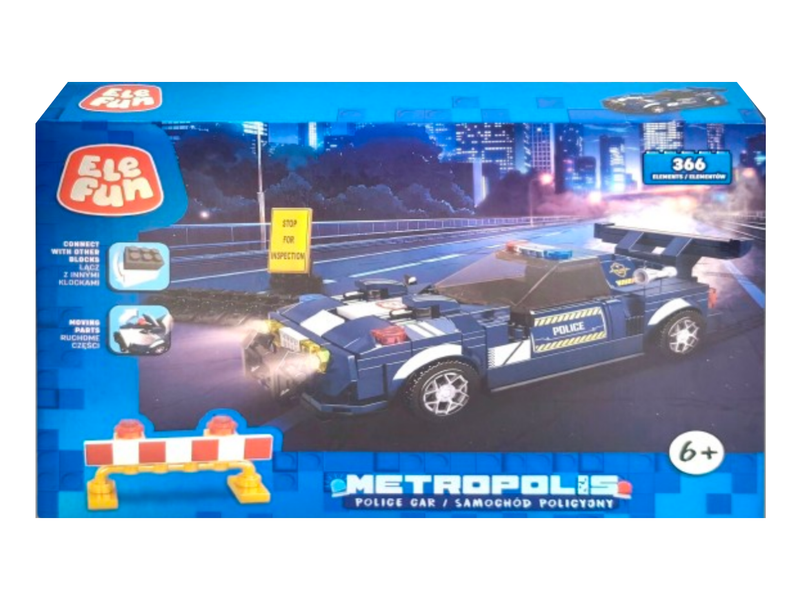 Klocki Elefun Metropolis Samochód Policyjny C5008 zdjęcie 2