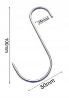 S-310 Haki wędzarnicze małe 10cm do wędzenia wędlin mocne nierdzewne INOX