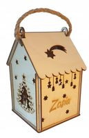 Lampion Adwentowy Roraty drewniany DUŻY IMIĘ