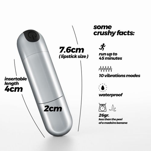 crushious imoan rechargeable vibrating bullet silver na Arena.pl