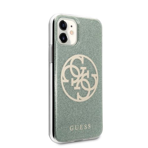 Guess Circle Glitter 4G - Etui iPhone 11 (khaki) na Arena.pl