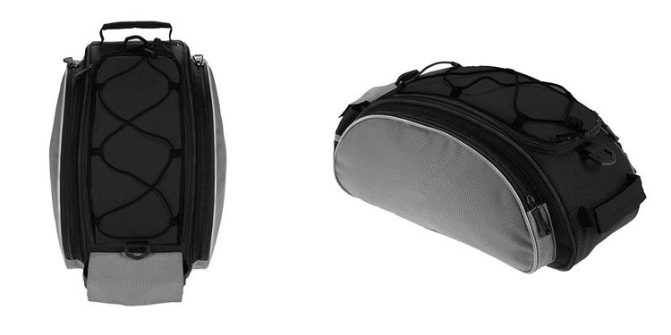 Wytrzymała Torba Rowerowa Duża Sakwa Kufer na Bagażnik Ramę Ramię 10L zdjęcie 15