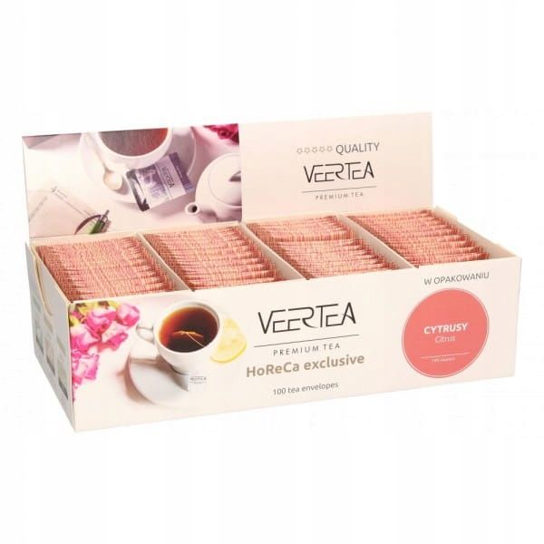 Herbata VEERTEA ENERGETIC CITRUS 100 saszetek zdjęcie 1