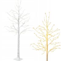 Drzewko świecące świąteczne brzoza ozdoba dekoracja biała diody led 60cm