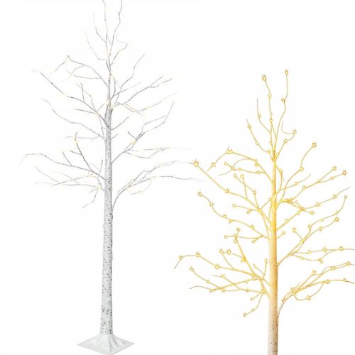 Drzewko świecące świąteczne brzoza ozdoba dekoracja biała diody led 60cm na Arena.pl