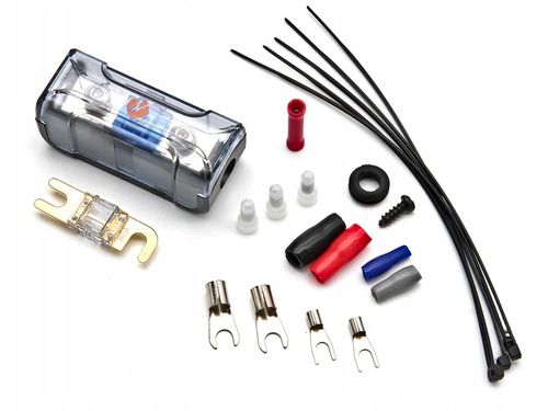 Zestaw kabli przewodów do wzmacniacza samochodowego NECOM 10mm2 porządne na Arena.pl