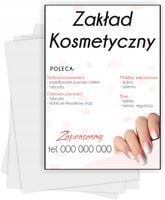 Ulotki A4 reklamowe firmowe 5000 sztuk wiele wzorów ZAKŁAD KOSMETYCZNY