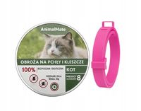 OBROŻA NA PCHŁY KLESZCZE DLA KOTA NA PASOŻYTY UNIWERSALNA 8 MIESIĘCY 38 CM