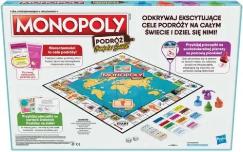 HASBRO GRA MONOPOLY PODRÓŻ DOOKOŁA ŚWIATA na Arena.pl