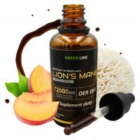 Lion's Mane KROPLE 72000mg | 50ml | DER 10:1 | Soplówka Jeżowata Green Line