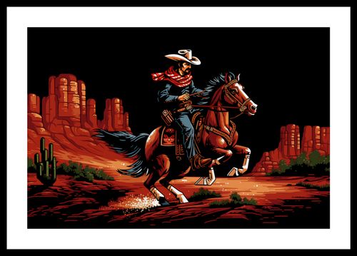 Plakat 45x30cm Galop przez Prerię na Arena.pl