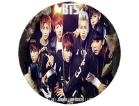 Opłatek na tort BTS