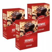 Ciasto Brownie Delecta 3x550g gotowe ciasto czekoladowe w proszku