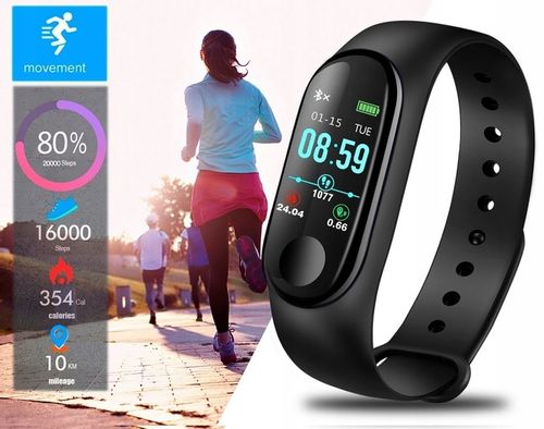 SMARTBAND SMARTWATCH PULSOMETR KROKOMIERZ ZEGAREK na Arena.pl