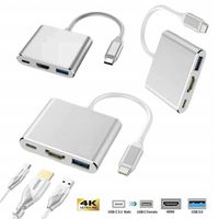 Adapter USB-C do MacBook Multiport HDMI, VGA, USB 3.0, PD USB-C 3.1 4K
