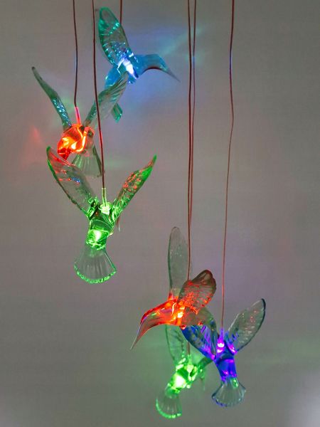 LAMPKI GIRLANDA LED KOLIBRY SOLARNE DO OGRODU zdjęcie 6