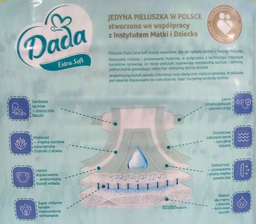 Pieluchy Dada Extra Soft 5 JumboBag - 68szt na Arena.pl