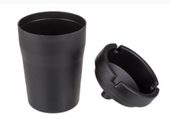 Popielniczka Bezdymna w kształcie Kubka Czarna