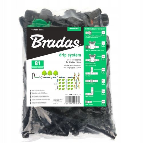 ZESTAW LINIA kroplująca Z KOMPENSACJĄ wąż ogrodu NAWODNIENIE 100M SET4 na Arena.pl