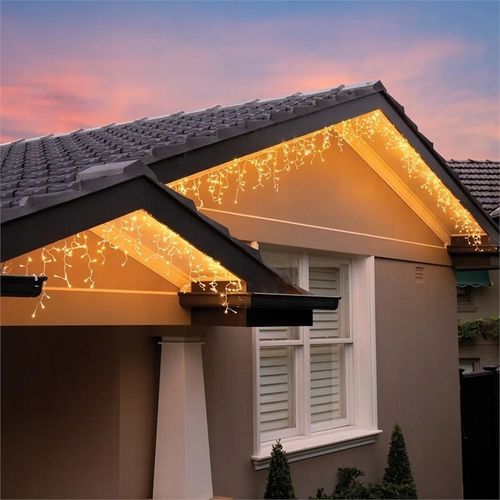 SOPLE 100 LED 5,5m KURTYNA GIRLANDY BIAŁE CIEPŁE ZEWNĘTRZNE PROGRAMATOR na Arena.pl