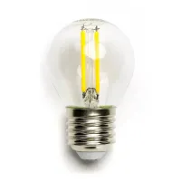 Żarówka LED Filament G45 E27 4W 470lm zimna do biura energooszczędna
