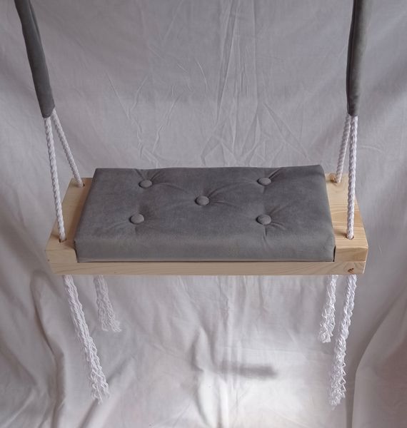 Huśtawka płaska DLA DZIECI SZARA POKÓJ DOM OGRÓD zdjęcie 3