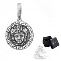 Zawieszka srebro pr.925 Oksydowany Wisiorek z Meduzą Mitologia Grecka