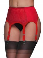 Pas do pończoch vintage wysoka talia XL