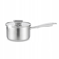 Stalowy Rondel z pokrywką 16 cm, 1,7 l Maestro MR-3521-16S