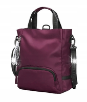 Torba plecak 2w1 TIGERNU nowoczesna wodoodporna BORDOWY (T116)