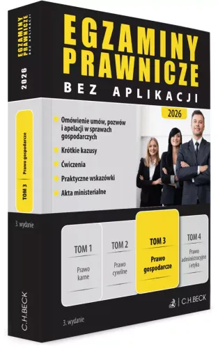 Egzaminy Prawnicze bez aplikacji 2026. Tom 3. Prawo gospodarcze na Arena.pl