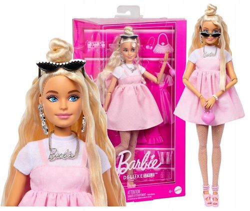 LALKA BARBIE DELUXE STYLE #3 w stroju w stylu Barbiecore na Arena.pl