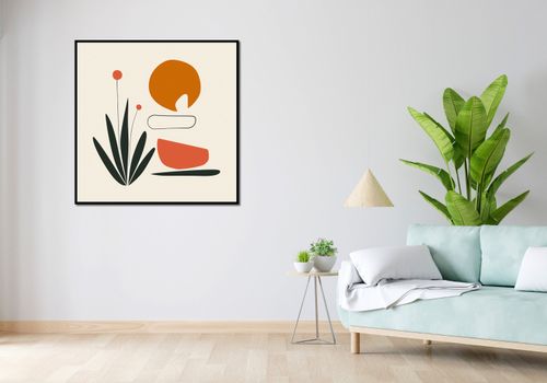 Plakat 100x100cm Abstrakcyjny Zen na Arena.pl