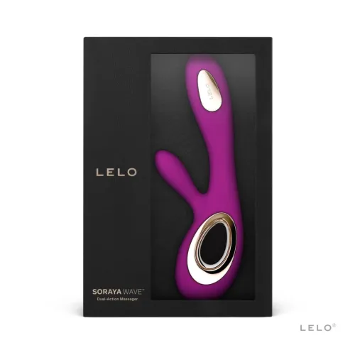 lelo soraya wave deep rose silikonowy model z technologią wavemotion na Arena.pl
