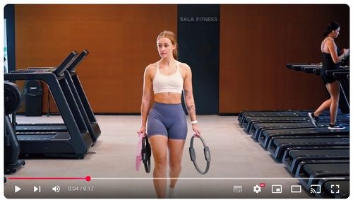 Obręcz do Jogi Pilates Ćwiczeń FIZYO Pierścień Ring Kółko Fitness Koło 38cm na Arena.pl