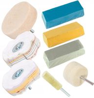 ZESTAW DO POLEROWANIA ALUMINIUM METAL STALI NIERDZEWNEJ INOX FELG NA LUSTRO