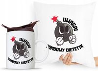 Zestaw Poduszka + Kubek Dla Dietetyka Dietetyczki Z Nadrukiem Ze Zdjęciem