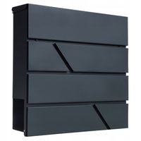 SKRZYNKA NA LISTY POCZTOWA na gazety pocztę ANTRACYTOWA do domu A4