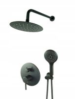 Bateria Natryskowa deszczownica slim 20 CZARNA U